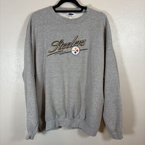 Vintage Pittsburgh Steelers 1990s Crewneck Logo Athletic Gray XXL Vtg 90s